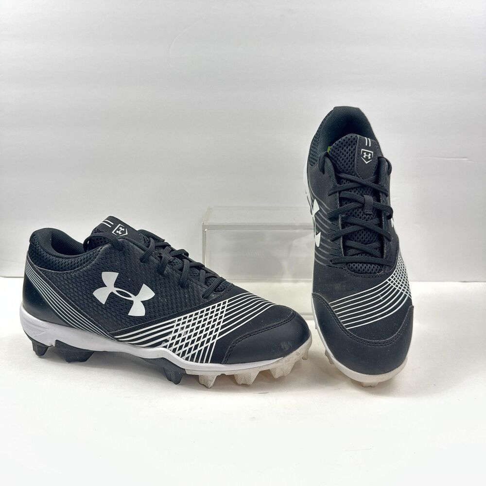Under Armour Softball Cleats Glyde Molded Womens 9 Black White Shoes 1297334-011